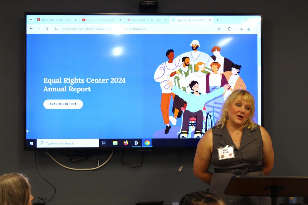 Kate Scott speaks at the ERC's 2025 Annual Meeting.