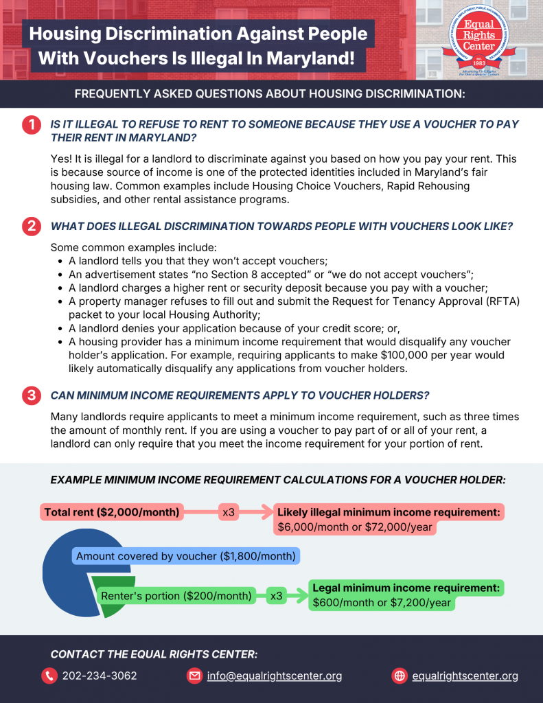 For an accessible PDF version of this image, visit: https://equalrightscenter.org/wp-content/uploads/md-soi-faq-10.01.2026.pdf